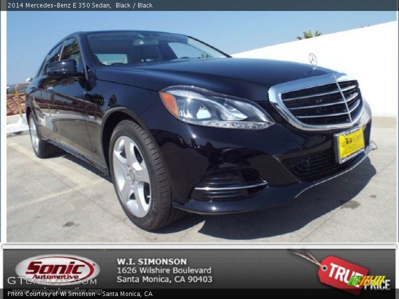 Black / Black 2014 Mercedes-Benz E 350 Sedan
