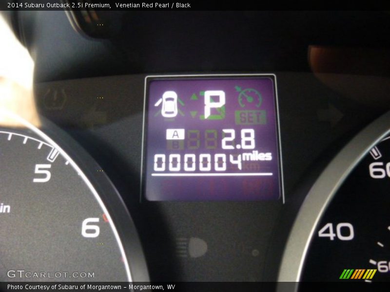 Venetian Red Pearl / Black 2014 Subaru Outback 2.5i Premium