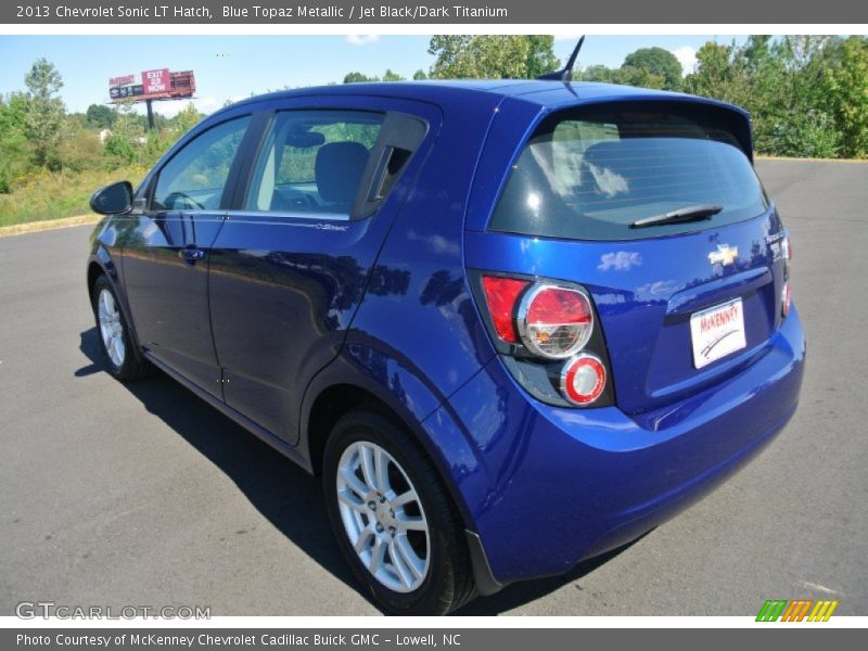 Blue Topaz Metallic / Jet Black/Dark Titanium 2013 Chevrolet Sonic LT Hatch