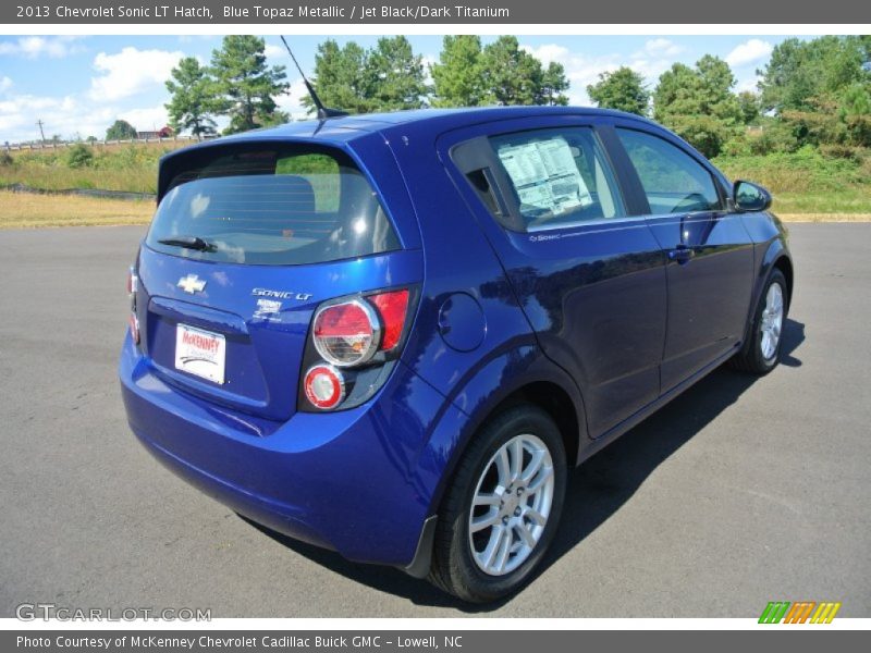 Blue Topaz Metallic / Jet Black/Dark Titanium 2013 Chevrolet Sonic LT Hatch