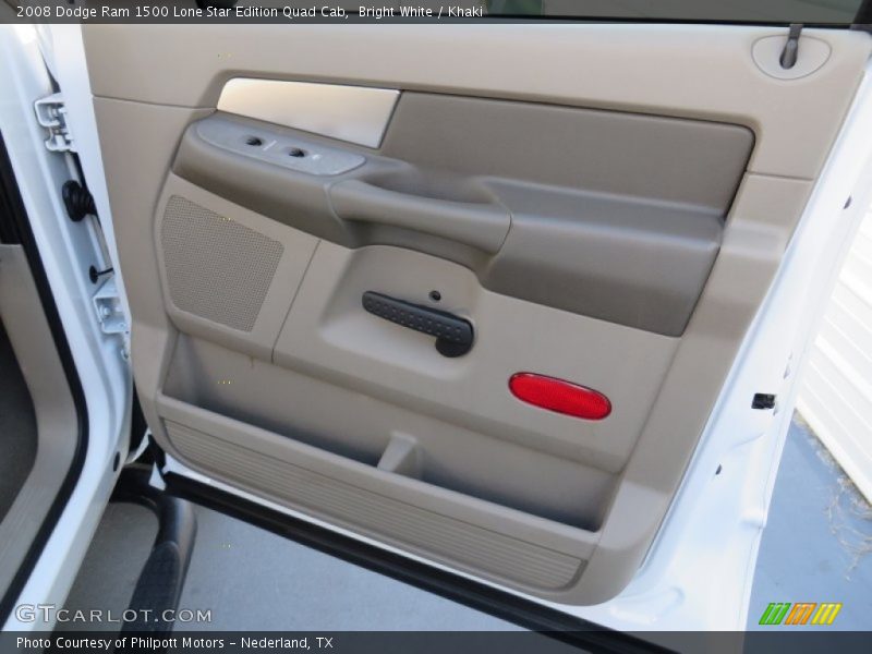 Bright White / Khaki 2008 Dodge Ram 1500 Lone Star Edition Quad Cab
