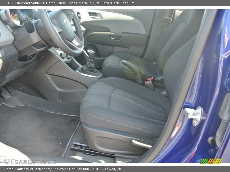 Blue Topaz Metallic / Jet Black/Dark Titanium 2013 Chevrolet Sonic LT Hatch