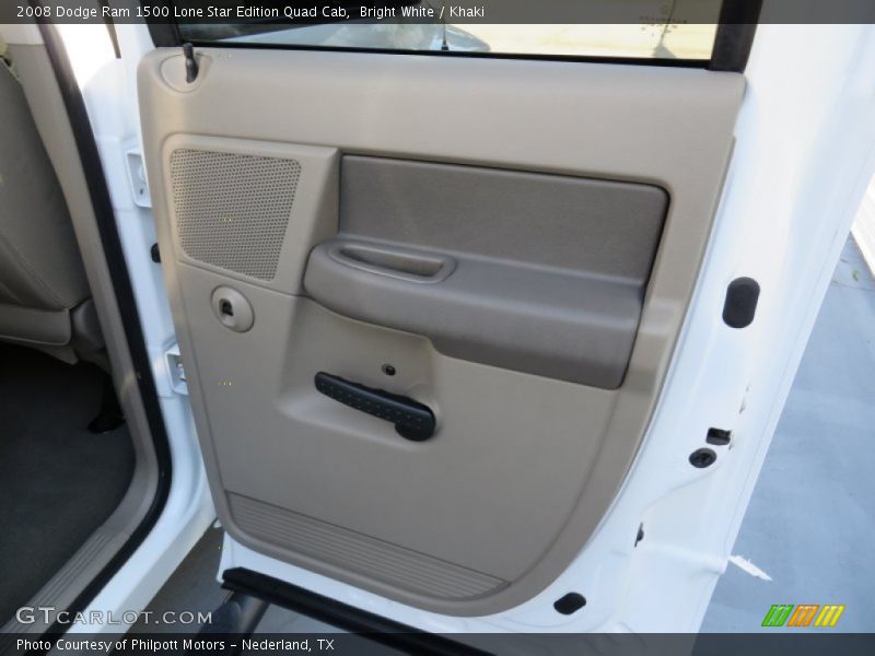 Bright White / Khaki 2008 Dodge Ram 1500 Lone Star Edition Quad Cab