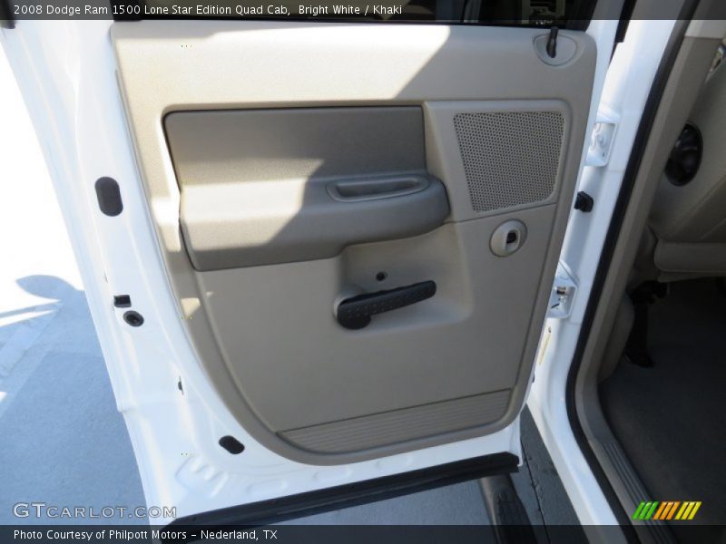 Bright White / Khaki 2008 Dodge Ram 1500 Lone Star Edition Quad Cab