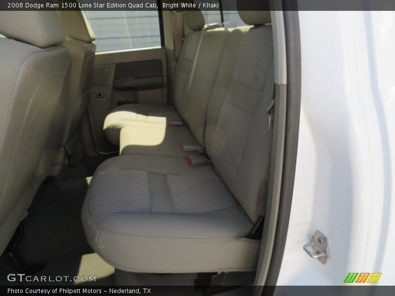 Bright White / Khaki 2008 Dodge Ram 1500 Lone Star Edition Quad Cab