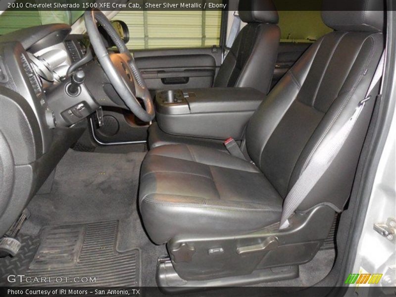 Sheer Silver Metallic / Ebony 2010 Chevrolet Silverado 1500 XFE Crew Cab