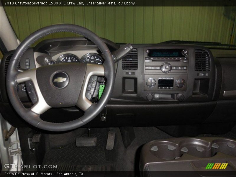 Sheer Silver Metallic / Ebony 2010 Chevrolet Silverado 1500 XFE Crew Cab
