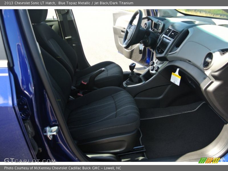 Blue Topaz Metallic / Jet Black/Dark Titanium 2013 Chevrolet Sonic LT Hatch