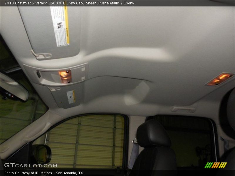 Sheer Silver Metallic / Ebony 2010 Chevrolet Silverado 1500 XFE Crew Cab