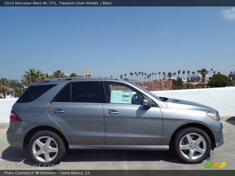 Paladium Silver Metallic / Black 2014 Mercedes-Benz ML 350
