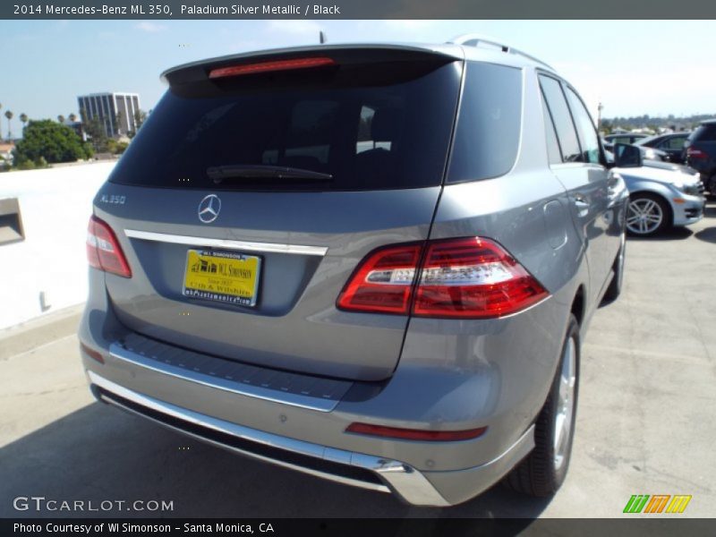 Paladium Silver Metallic / Black 2014 Mercedes-Benz ML 350