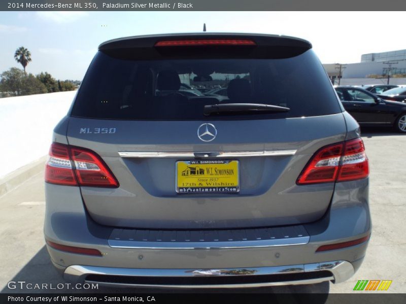Paladium Silver Metallic / Black 2014 Mercedes-Benz ML 350