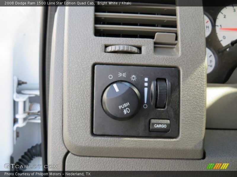 Bright White / Khaki 2008 Dodge Ram 1500 Lone Star Edition Quad Cab