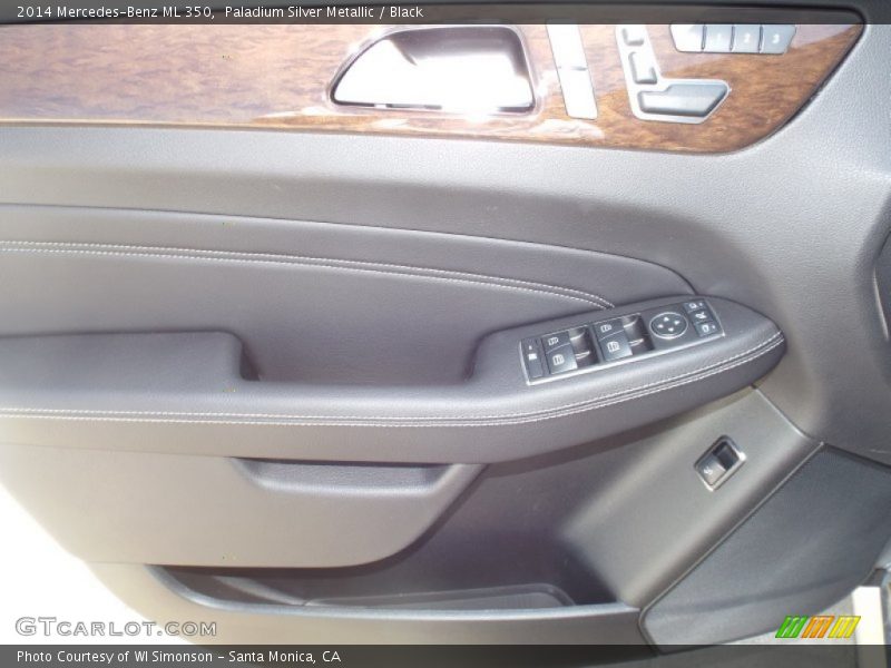 Paladium Silver Metallic / Black 2014 Mercedes-Benz ML 350