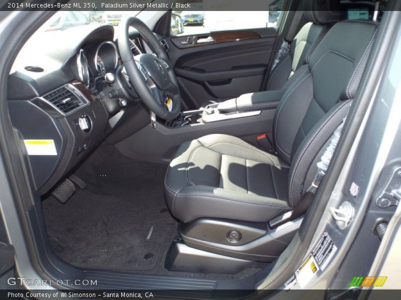 Paladium Silver Metallic / Black 2014 Mercedes-Benz ML 350