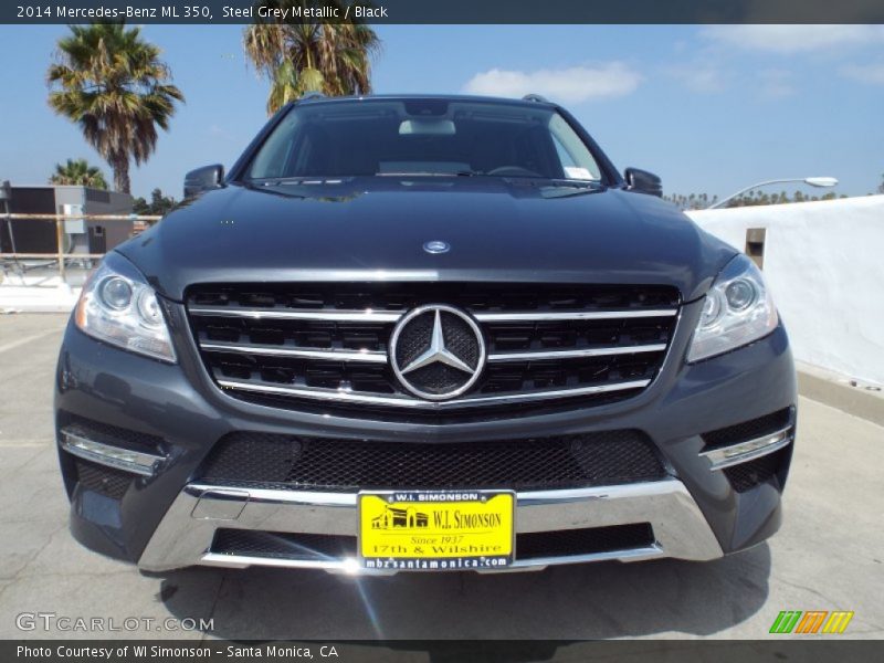 Steel Grey Metallic / Black 2014 Mercedes-Benz ML 350