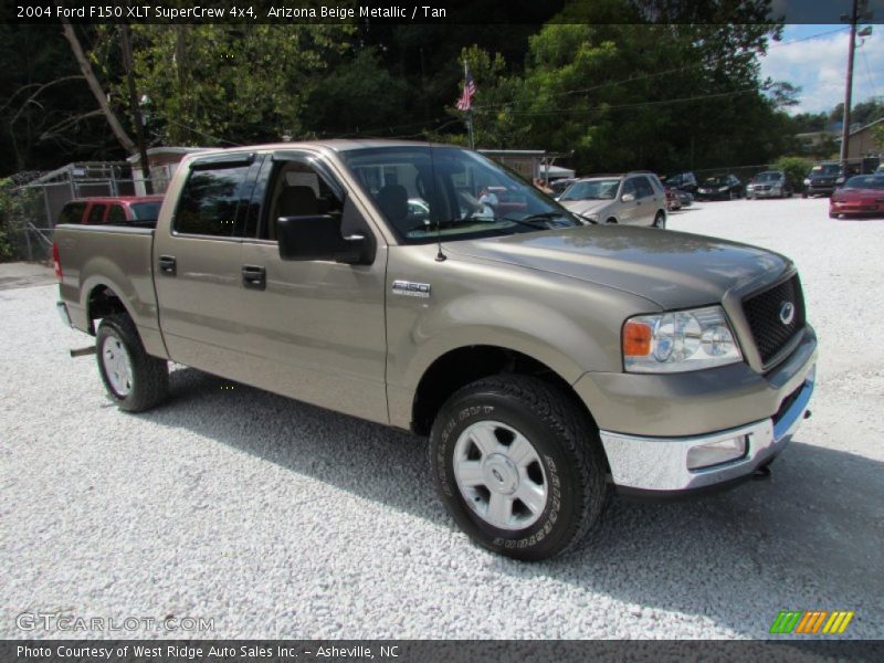 Arizona Beige Metallic / Tan 2004 Ford F150 XLT SuperCrew 4x4