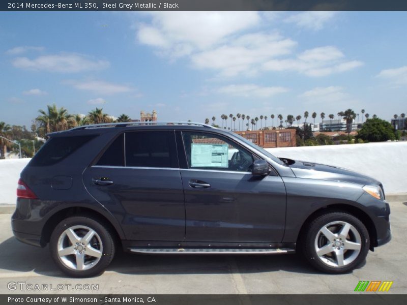 Steel Grey Metallic / Black 2014 Mercedes-Benz ML 350