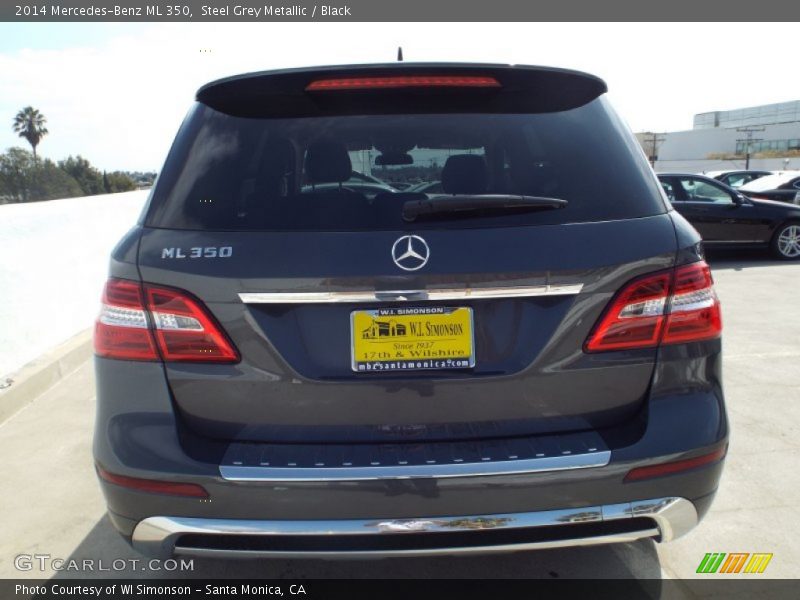 Steel Grey Metallic / Black 2014 Mercedes-Benz ML 350