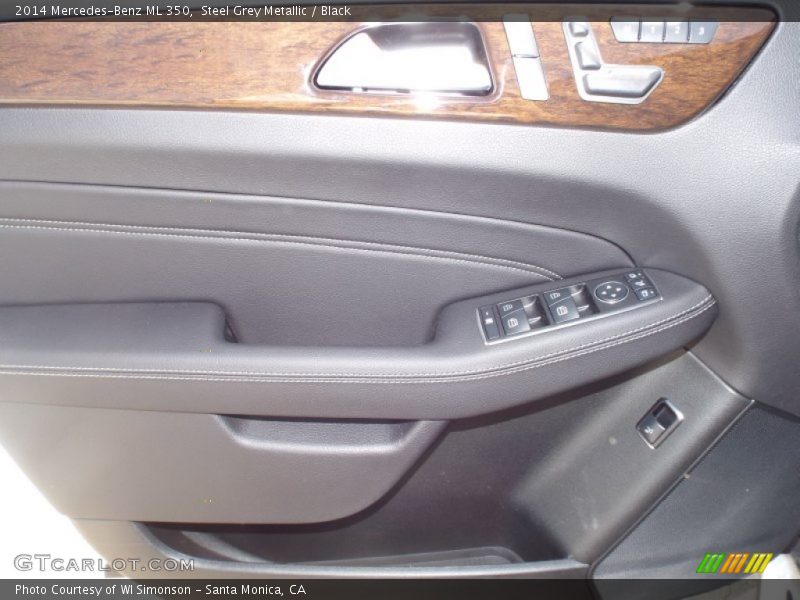 Steel Grey Metallic / Black 2014 Mercedes-Benz ML 350