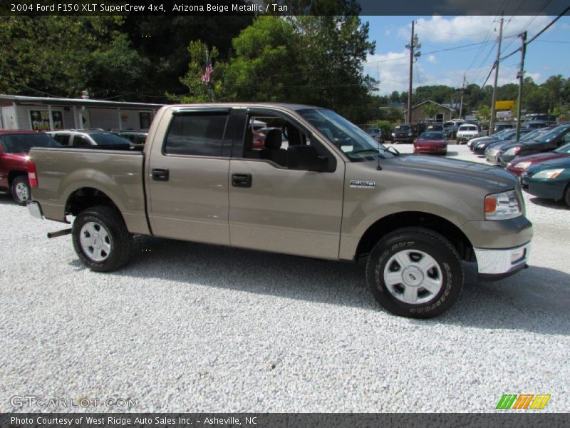 Arizona Beige Metallic / Tan 2004 Ford F150 XLT SuperCrew 4x4