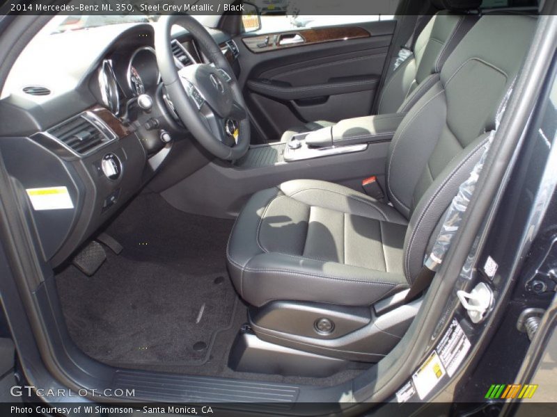 Steel Grey Metallic / Black 2014 Mercedes-Benz ML 350