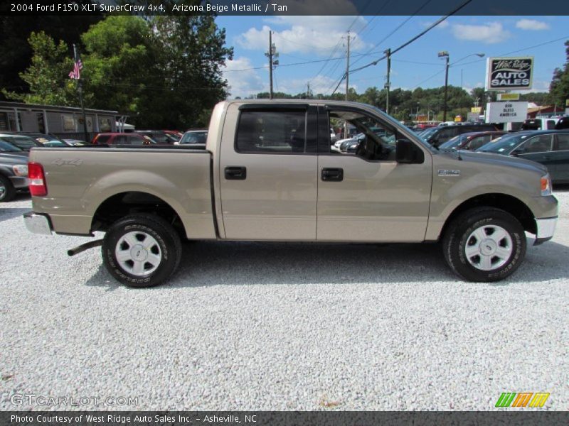 Arizona Beige Metallic / Tan 2004 Ford F150 XLT SuperCrew 4x4