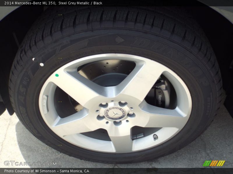 Steel Grey Metallic / Black 2014 Mercedes-Benz ML 350