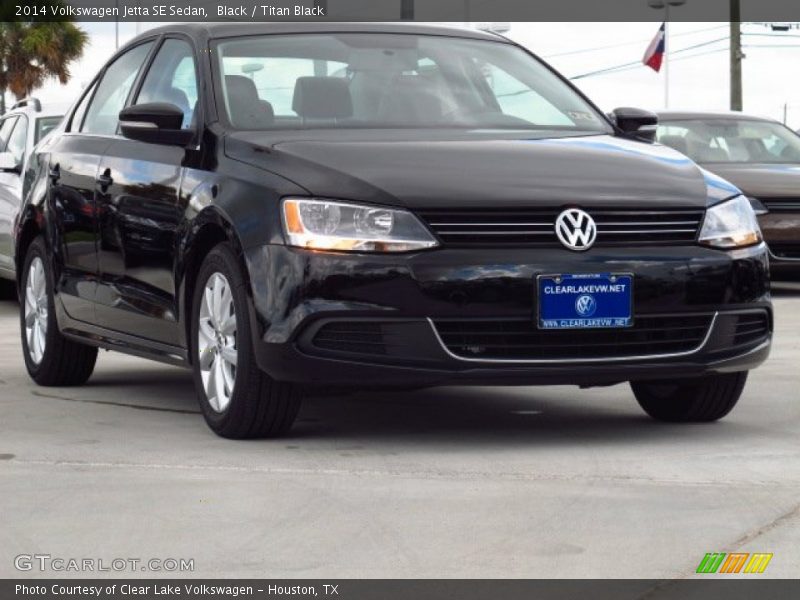 Black / Titan Black 2014 Volkswagen Jetta SE Sedan