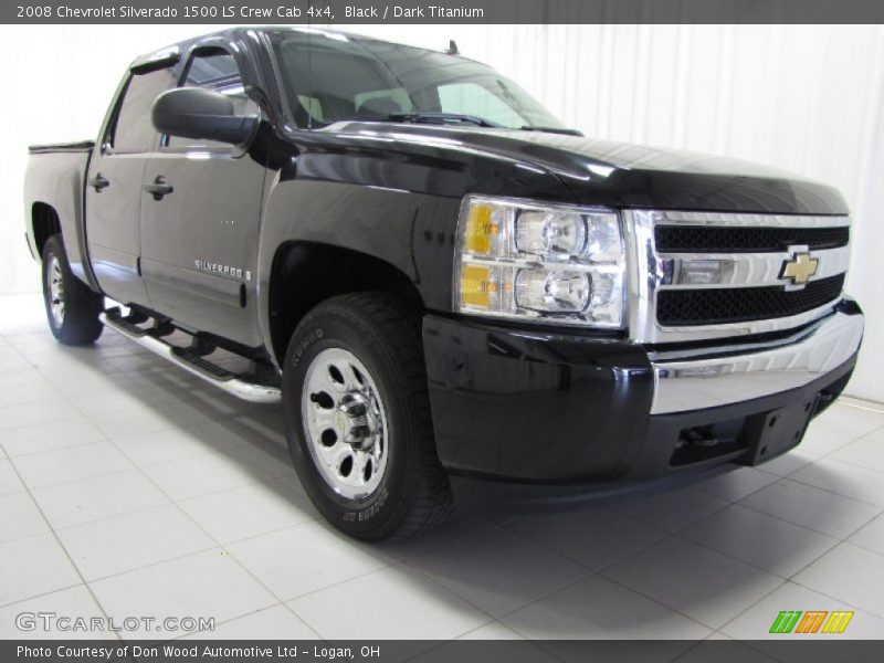 Black / Dark Titanium 2008 Chevrolet Silverado 1500 LS Crew Cab 4x4