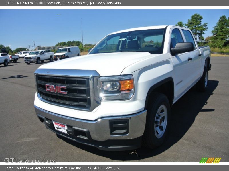 Summit White / Jet Black/Dark Ash 2014 GMC Sierra 1500 Crew Cab