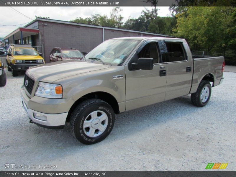 Arizona Beige Metallic / Tan 2004 Ford F150 XLT SuperCrew 4x4