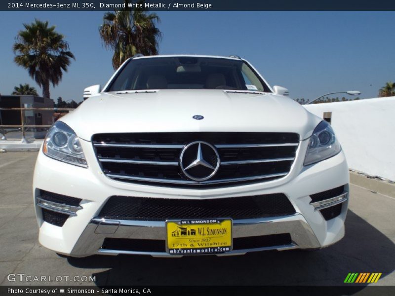 Diamond White Metallic / Almond Beige 2014 Mercedes-Benz ML 350