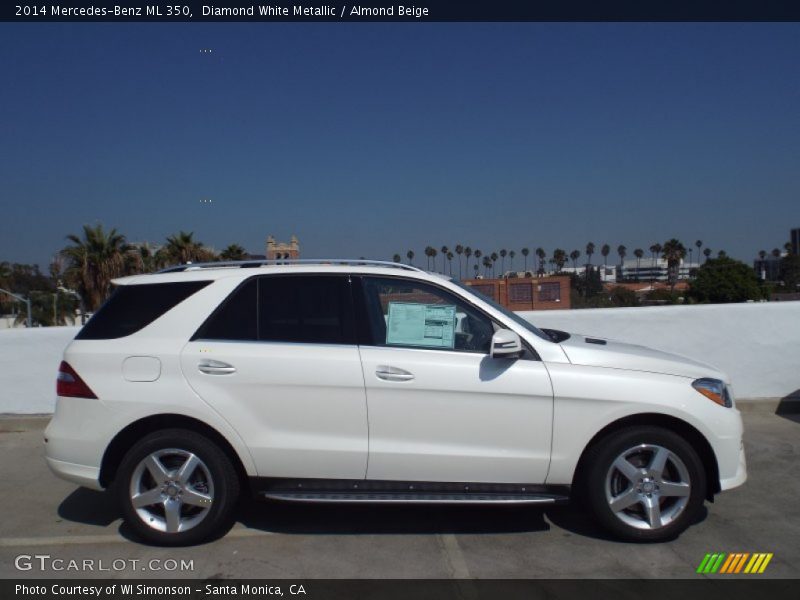 Diamond White Metallic / Almond Beige 2014 Mercedes-Benz ML 350