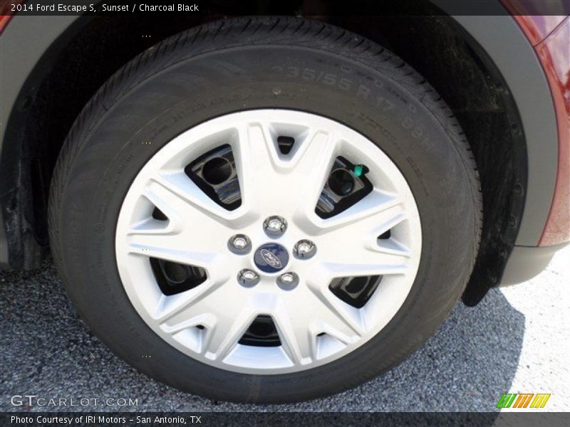 Sunset / Charcoal Black 2014 Ford Escape S