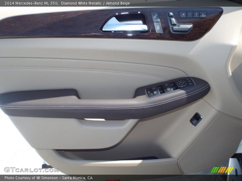 Diamond White Metallic / Almond Beige 2014 Mercedes-Benz ML 350