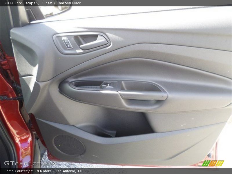 Sunset / Charcoal Black 2014 Ford Escape S