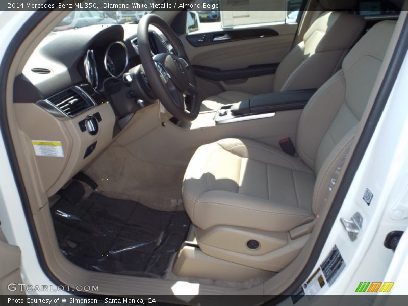 Diamond White Metallic / Almond Beige 2014 Mercedes-Benz ML 350