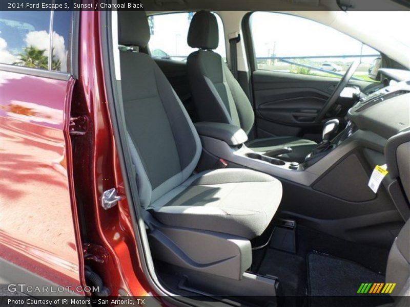 Sunset / Charcoal Black 2014 Ford Escape S