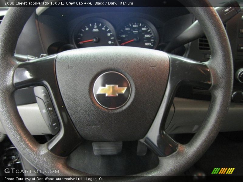 Black / Dark Titanium 2008 Chevrolet Silverado 1500 LS Crew Cab 4x4