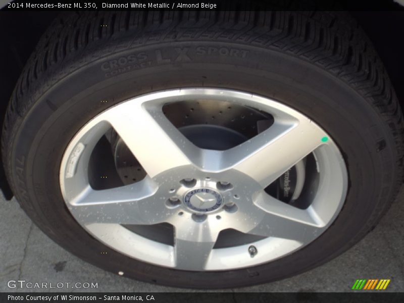 Diamond White Metallic / Almond Beige 2014 Mercedes-Benz ML 350