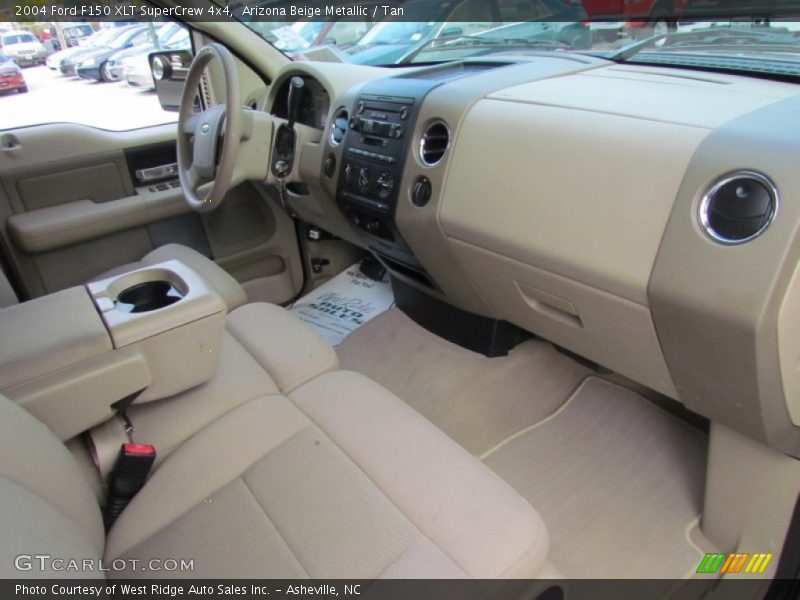 Arizona Beige Metallic / Tan 2004 Ford F150 XLT SuperCrew 4x4
