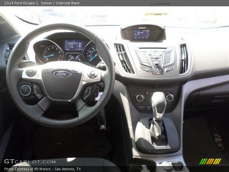 Sunset / Charcoal Black 2014 Ford Escape S