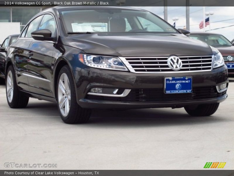 Black Oak Brown Metallic / Black 2014 Volkswagen CC Sport