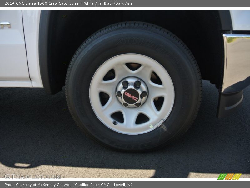 Summit White / Jet Black/Dark Ash 2014 GMC Sierra 1500 Crew Cab
