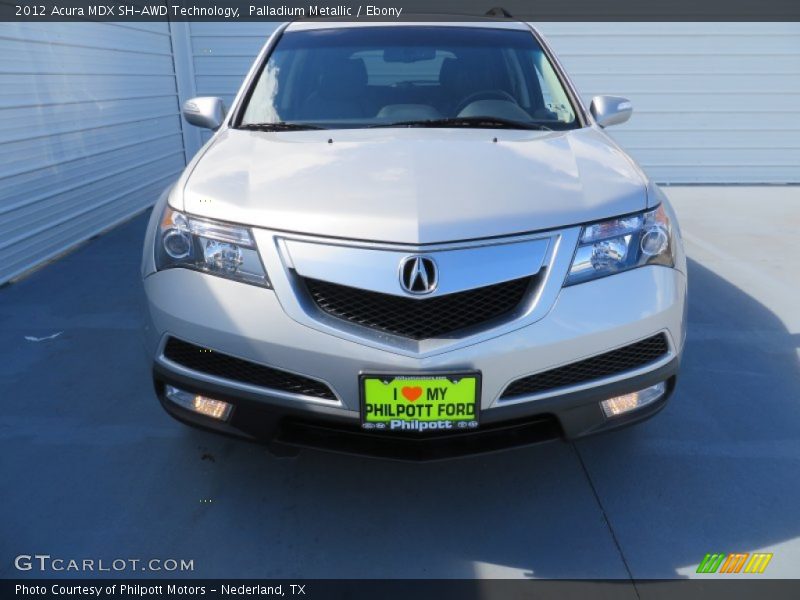 Palladium Metallic / Ebony 2012 Acura MDX SH-AWD Technology