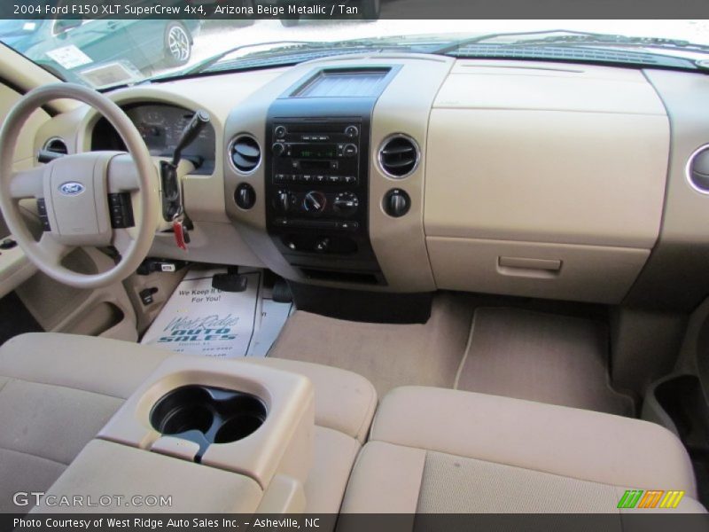 Arizona Beige Metallic / Tan 2004 Ford F150 XLT SuperCrew 4x4