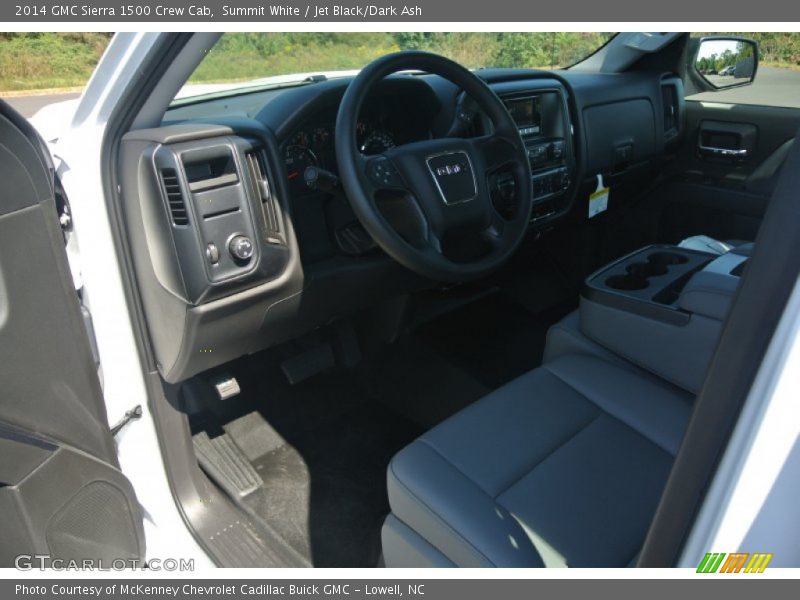 Summit White / Jet Black/Dark Ash 2014 GMC Sierra 1500 Crew Cab