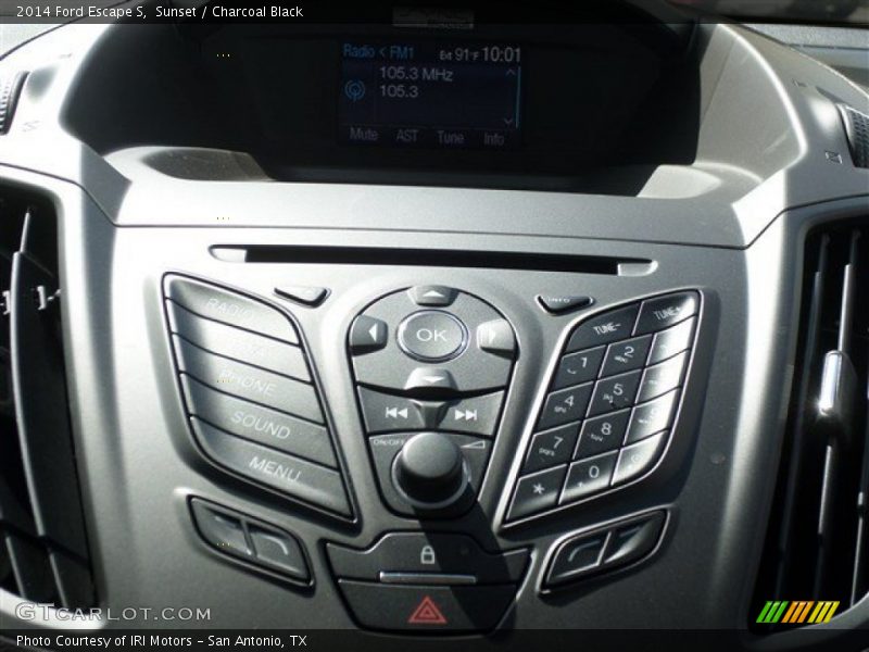 Sunset / Charcoal Black 2014 Ford Escape S
