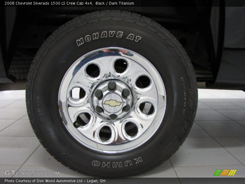 Black / Dark Titanium 2008 Chevrolet Silverado 1500 LS Crew Cab 4x4